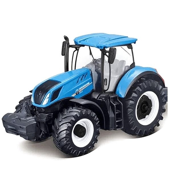 Miniatura T7.315 Farm Tractor With Tipping Trailer 10Cm Bburago 31658