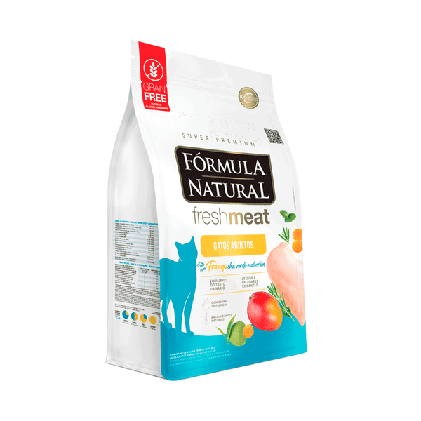 Ração Fórmula Natural Fresh Meat Gatos Adultos Frango 10,1kg pac. Indiv. de 505g