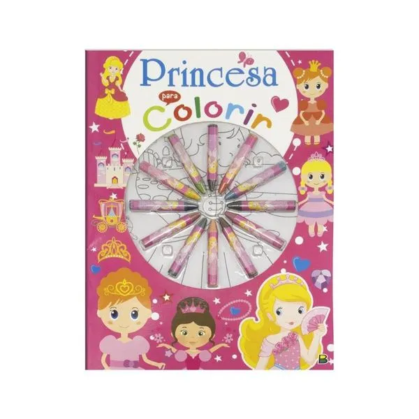 Livro Todo Livro Cores em Ação Princesa para Colorir LIVRO TODO LIVRO CORES EM ACAO PRINCESA