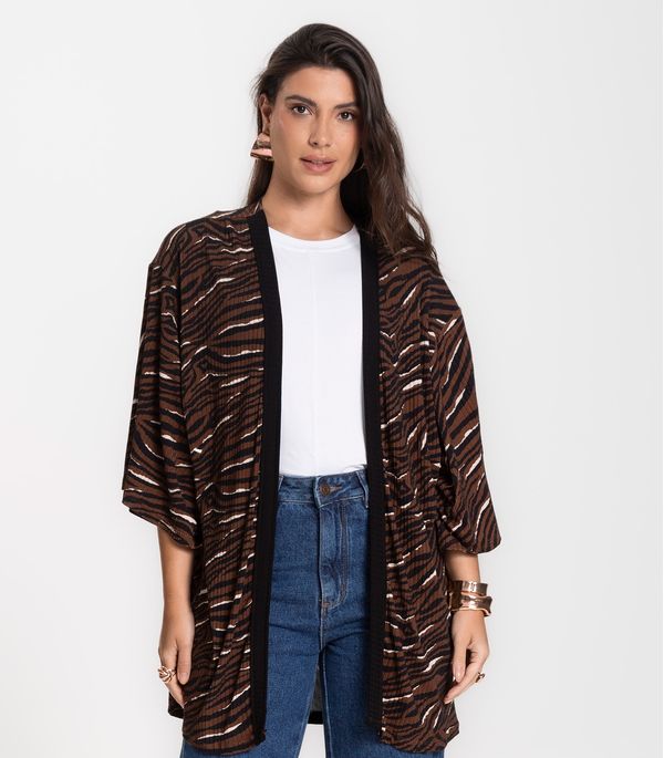 Kimono Feminino Infinita Cor Chocolate GG