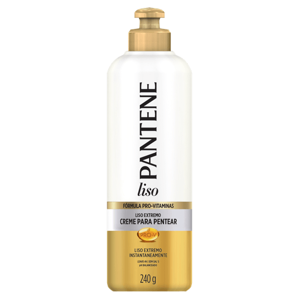 Creme para Pentear Pantene Liso Extremo Frasco 240g