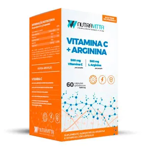 Nutravitta Vitamina C 1g + Arginina 60 Cápsulas Sorocaps NUTRA VITTA VITAMINA