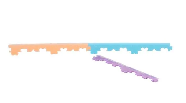 Régua 15cm De Encaixe Coração Diversas Cores