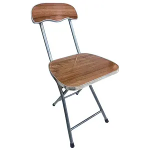 Cadeira Dobrável Amadeirado com Metálico 32,5x29x73,5cm LM4093 - honeyhome