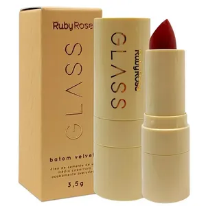 Batom Ruby Rose Bala Velvety Glass BG05 HB 548 BT BALA RUBY ROSE VELVETY GLASS BG05 HB