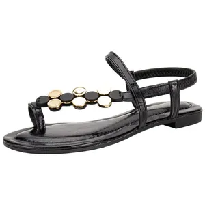 Sandália Feminina Flat Mississipi J0421 PRETO 35