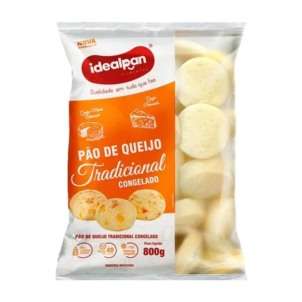 Pão de Queijo IDEALPAN Tradicional 800g