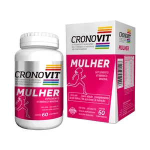 Suplemento Alimentar de Vitaminas e Minerais Cronovit Mulher 60 Comprimidos