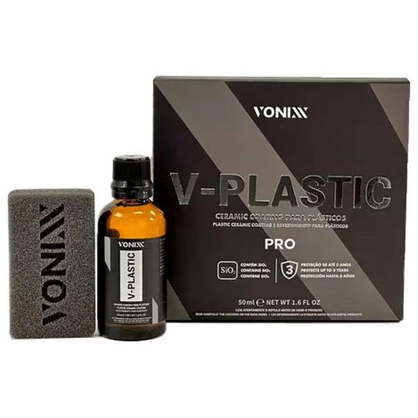 Vitrificador Para Plástico Automotivo Vonixx V-Plastic 50ml (MP)