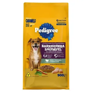 Ração Pedigree Barriguinha Saudável Peru Cenoura e Espinafre 900g