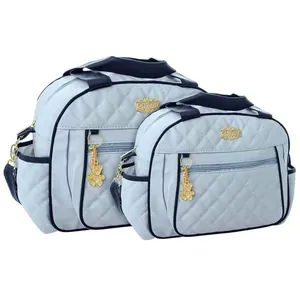 Kit Bolsas Maternidade Griff Baby 3047/3048 Azul Claro