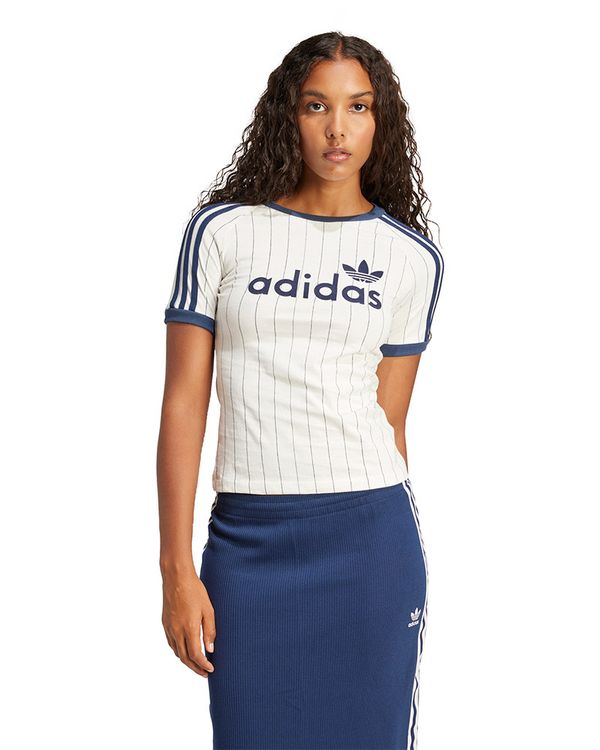 Camiseta adidas Cali com estampa linear Feminina - G