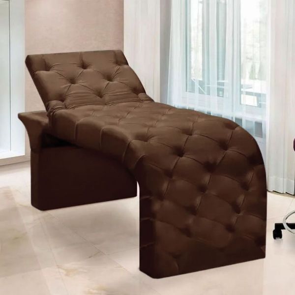 Maca Estofada Estética Cílios Regulável Spa Suede Anitta Cor:marrom