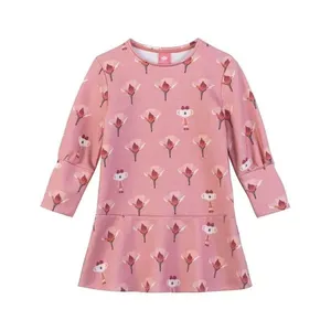 Vestido Manga Comprida Lilica Ripilica Marisol Flores Rosa 12