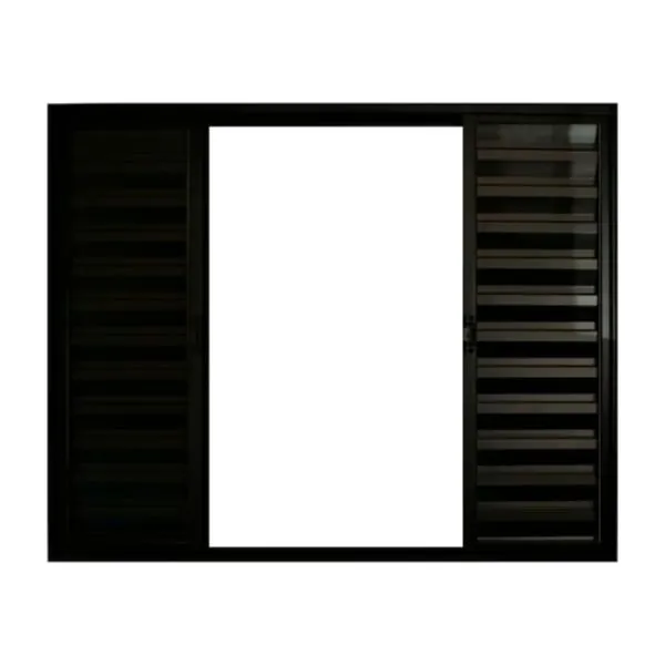 Janela Veneziana de Correr 6 Folhas sem Grade Alumínio Preto 1.00 x 1.50 Linha Modular - PTORD2245 - HALE VENEZIANA ALUM 6F 1,00X1,50 PRT S/GRADE HALE