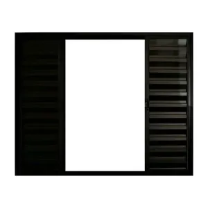 Janela Veneziana de Correr 6 Folhas sem Grade Alumínio Preto 1.00 x 1.50 Linha Modular - PTORD2245 - HALE VENEZIANA ALUM 6F 1,00X1,50 PRT S/GRADE HALE