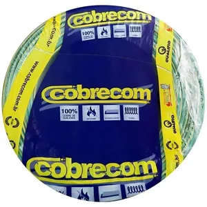 Cabo Elétrico Flexicom de Cobre 1,5mm 750V Verde e Amarelo 100 Metros Cobrecom Cabo Elétrico Flexicom de Cobre 1,5mm 750V Verde e Amarelo 100m Cobrecom