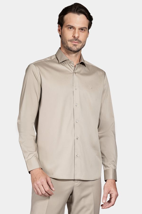 Camisa Manga Longa Tech Cotton Blend Caqui - GG