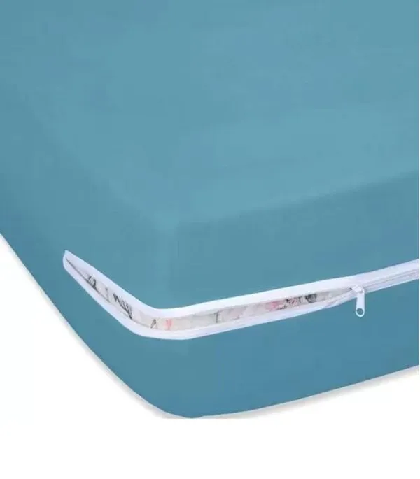 Capa Protetora de Colchão Solteiro Vivaldi Azul UN / Azul