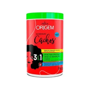 Creme para Pentear Origem 3 em 1 Cabelos Cacheados 1kg CR PENT ORIGEM 1KG 3EM1 CAB CACHEADO