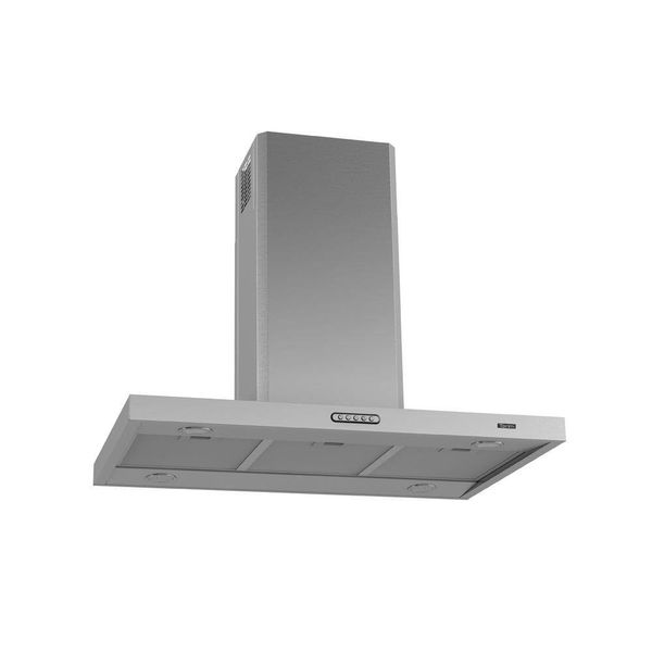 Coifa Ilha 90cm Retangular Terim Inox 110V
