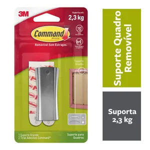Suporte Adesivo médio para quadros metalizado 3M Command™