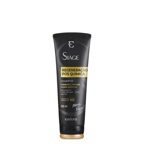 Shampoo Eudora Siàge Regeneração Pós Química 4D 250 ml 250 ml