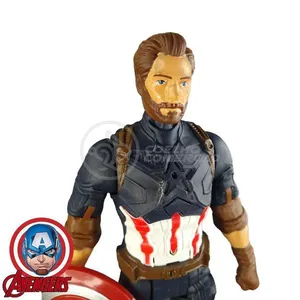Brinquedo Boneco Vingadores Capitão America 29Cm