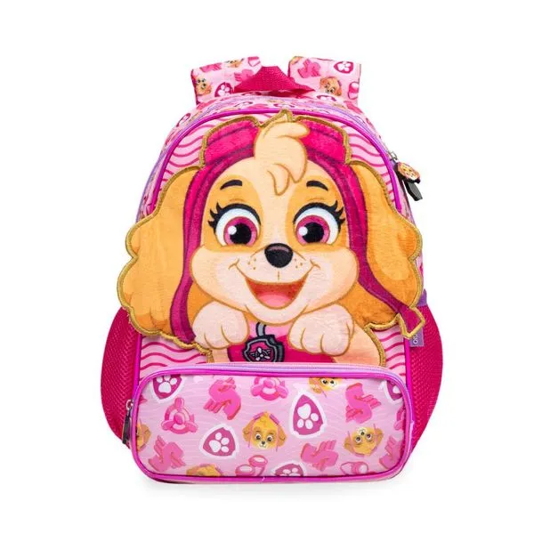 Mochila Escolar Feminina Patrulha Canina Skye Baby Rosa U / Rosa