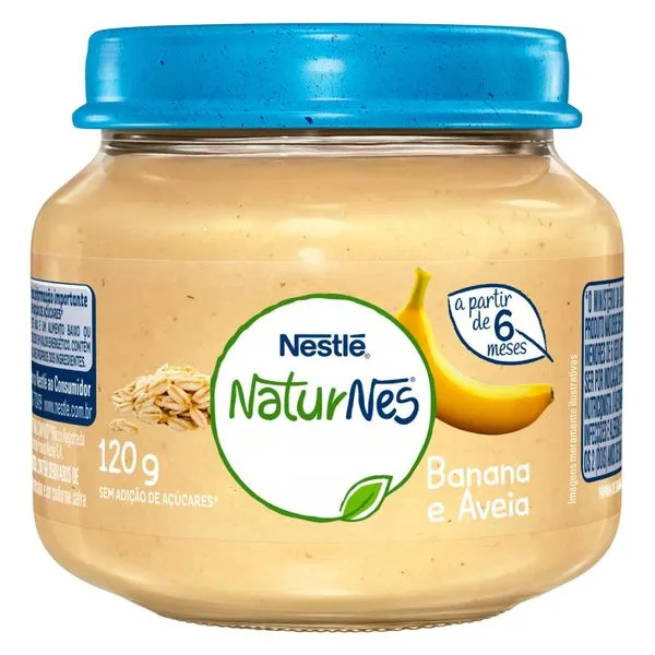 Papinha Nestlé Banana Com Aveia 120g