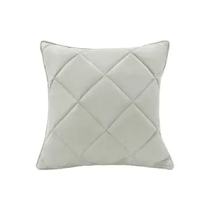 Almofada Decorativa Nina Matelassê 48X48 Veludo Prata