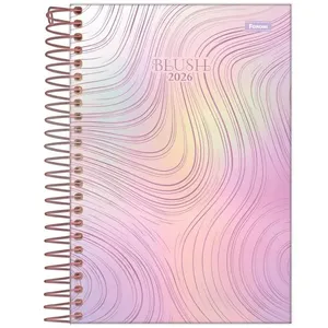 Agenda 2026 Diária Blush Espiral Diversos Modelos