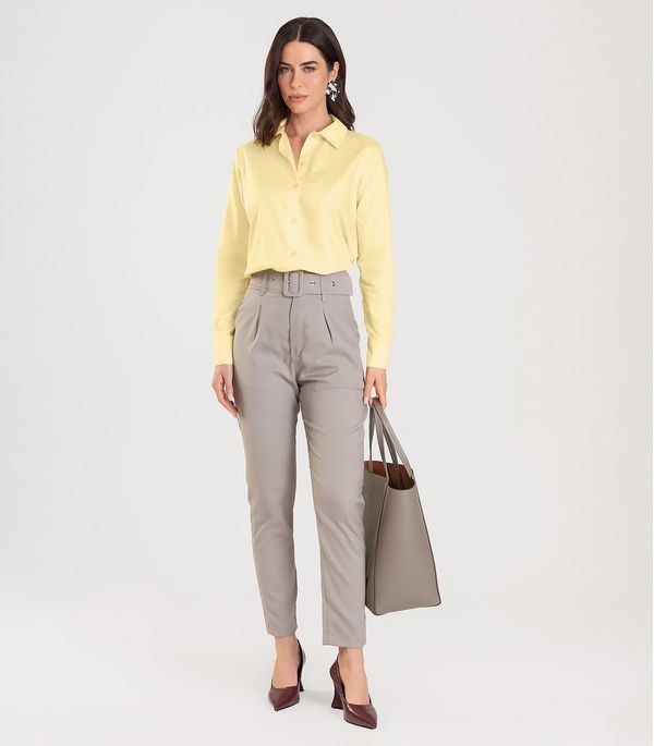 Camisa Feminina manga longa Dianna Amarelo P