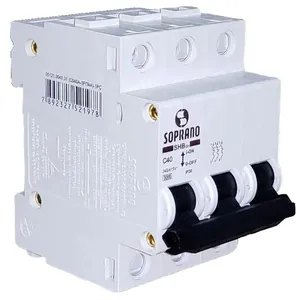 Disjuntor Tripolar Soprano 40A Curva C 3KA SHB3 GII-C040A (MP)