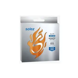 Encordoamento para Violão Nylon SLC m Tensão Média com Monofilamento de Nylon e Titânio Solez Strings Encordoamento para Violão Nylon SLC m Tensão Média com Bordões Balanceados Solez Strings