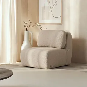 Sofá Modular 80cm sem Braço Orla CabeCasa MadeiraOriginals Dourado Areia Areia