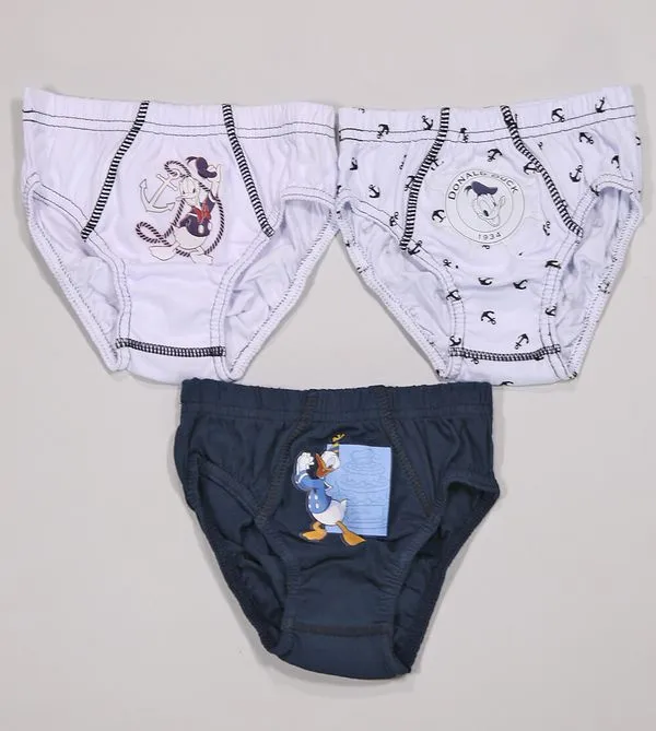 Kit Cueca Mickey 3 Unidades Marinho Lupo De 3 a 11 anos Marinho - PP