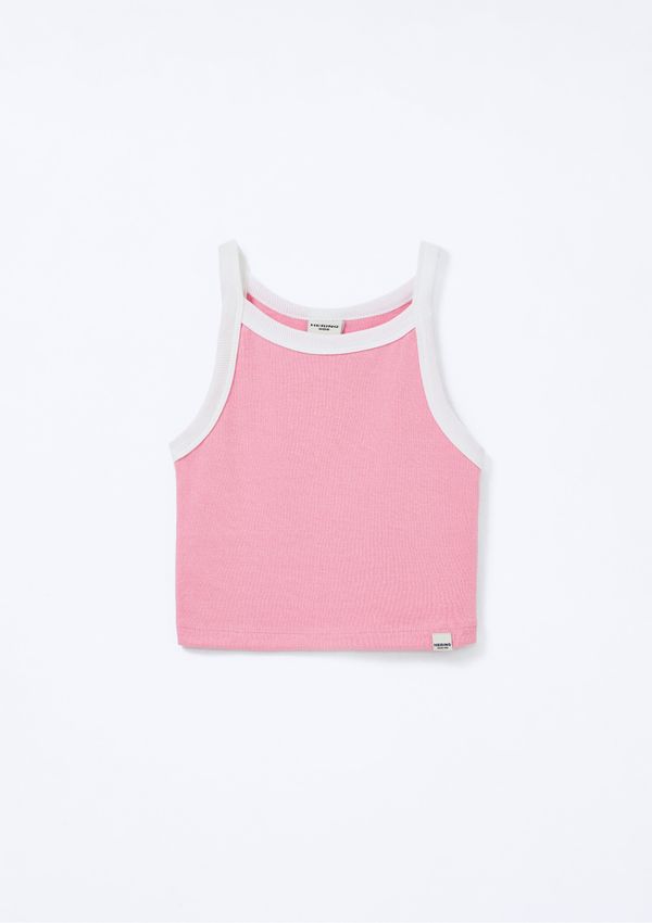 Regata Infantil Menina Cropped Canelada - Rosa 014
