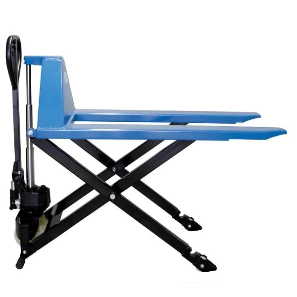 Paleteira Carro Hidráulico Pantográfico 1000Kg 685X1150 mm Roda Simples Nylon TP1000 Bovenau