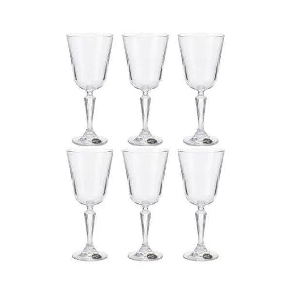 Jogo De Tacas 6 Pecas Bohemia Cristal 185ml (MP)