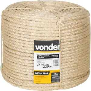 Corda de Sisal 10mmx220m 3 Pernas - VONDER
