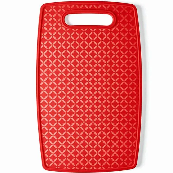Tábua de Corte com Antiderrapante 37x23cm UZ Vermelha - 7036