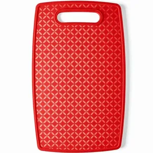 Tábua de Corte com Antiderrapante 37x23cm UZ Vermelha - 7036