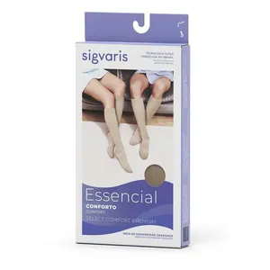 862 - Meia Sigvaris Select Comfort 3/4 20-30 MMHG S/ Ponteira SEM PONTEIRA G3 NATURAL Cor: Natural Tam: GL SEM PONTEIRA G3 NATURAL