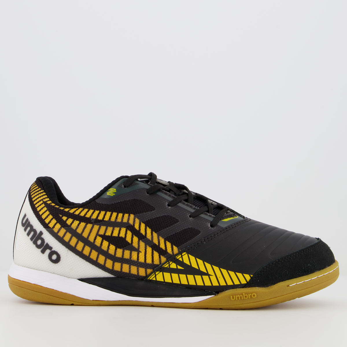 Chuteira Umbro Sala Z Futsal Preta e Laranja
