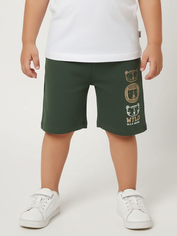 Bermuda Estampada Infantil Para Menino - VERDE 1