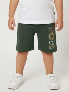 Bermuda Estampada Infantil Para Menino - VERDE 1