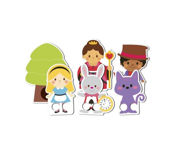 Brinquedo Dedoches Alice No Pais Das Maravilhas Babebi 7037