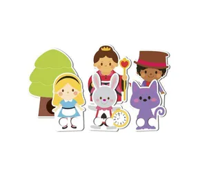 Brinquedo Dedoches Alice No Pais Das Maravilhas Babebi 7037