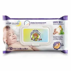 Toalhas Umedecidas Feelclean Nana Neném 50 Unidades